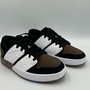 Air‎ Jordan Nu Retro 1 Low GS Blk Wht Brwn Sz 3.5Y – NIB OG All – SKU FB4412-102